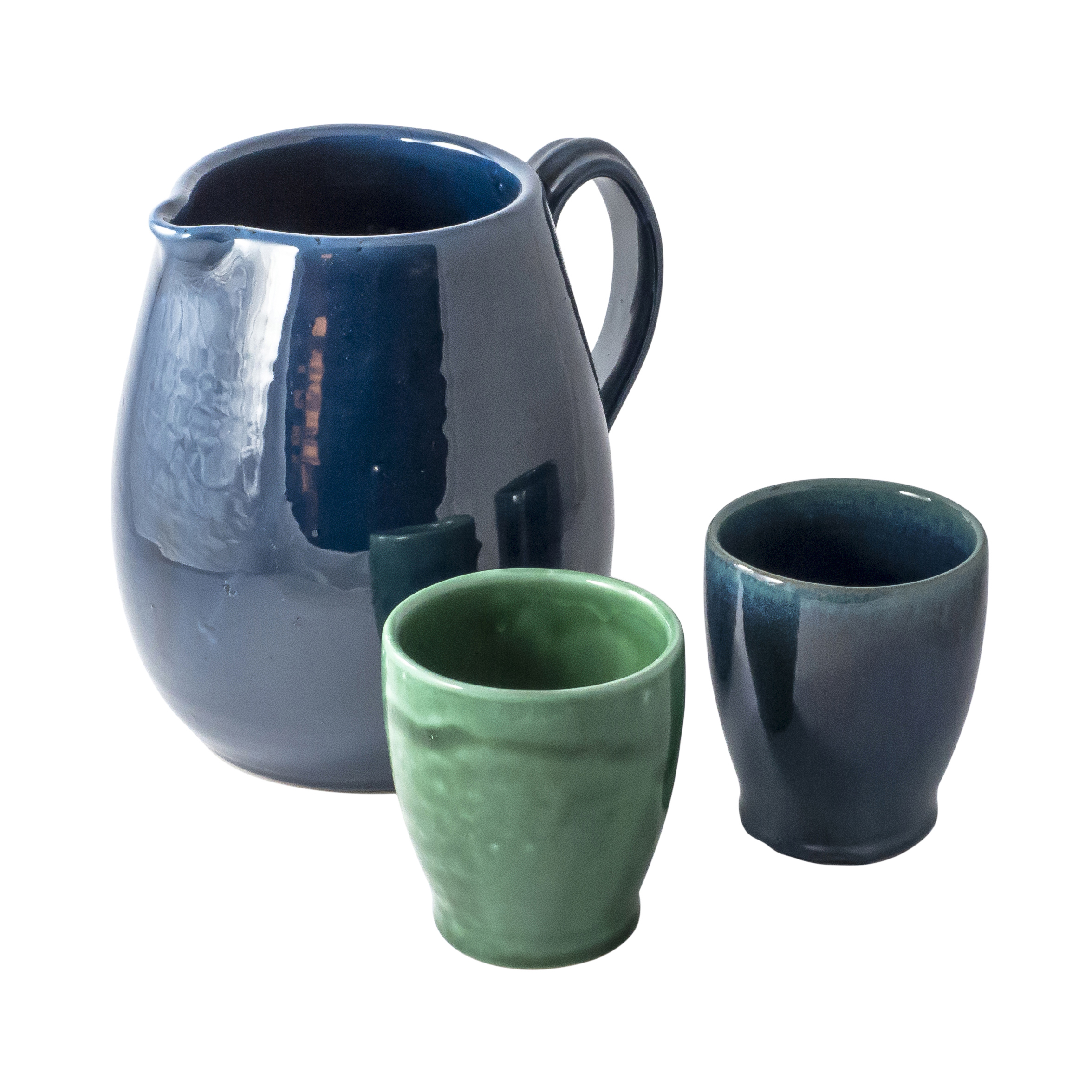 Ceramiche di Faenza - Brocca con bicchieri